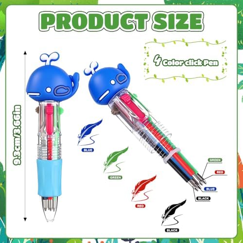 30pcs Mini Multicolor Pens 4-in-1 Cute Fun Pens for Students Teacher Gift