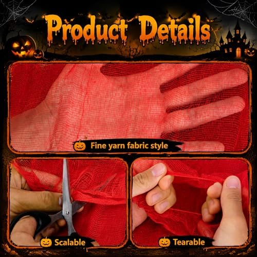197"x39" Halloween Scary Gauze, Spooky Cloth Party Decoration