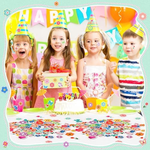 600Pcs Flower Foam Stickers Spring Butterfly Adhesive Stickers