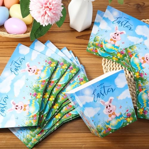 Pajean 24 Pcs Easter Treat Boxes with Gift Wrap and Ribbon
