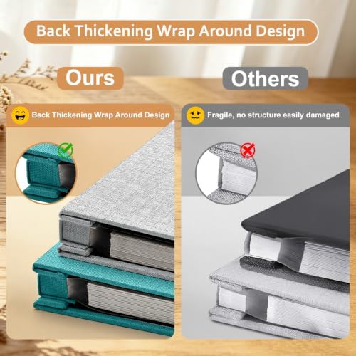 Large Photo Album Self Adhesive Scrapbook, 30 Sheets/ 60 Pages Photo Book for 4x6, 5x7, 8x10 Pictures, DIY Album for Birthday Gifts for Women Mom Wedding Baby Family Travel
