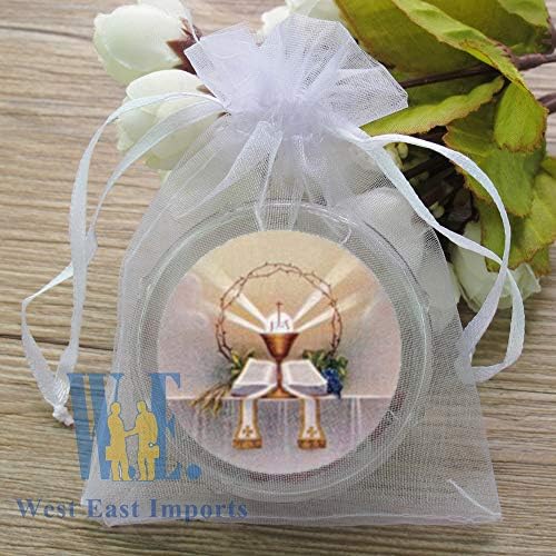 WE 12-Pack First Holy Communion Scented Rosary Favors with Box and Bag