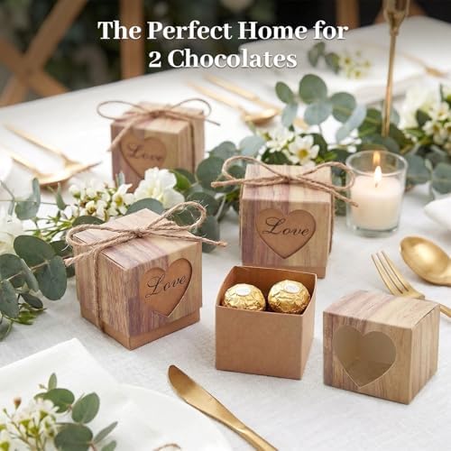 VGOODALL 50 PCS Small Gift Boxes, 2x2x2 Inches Party Favor Boxes