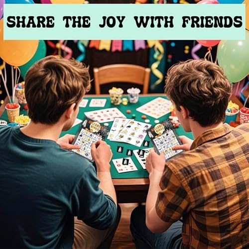 Halloween Bingo Games Cards for Adults, Cute Ghost Bingo Cards for Party, Halloween Party Decorations Favors Supplies, Spooky Pumpkin Games for Family Friends, Holiday Game for 24 Players -14
