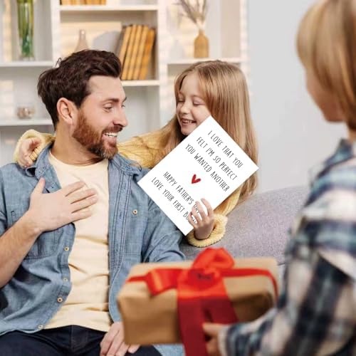 Funny Fathers Day Gift, Father Day Gifts from Son Daughter, Daddy Father's Day Card, Happy Father's Day Love Your First Born