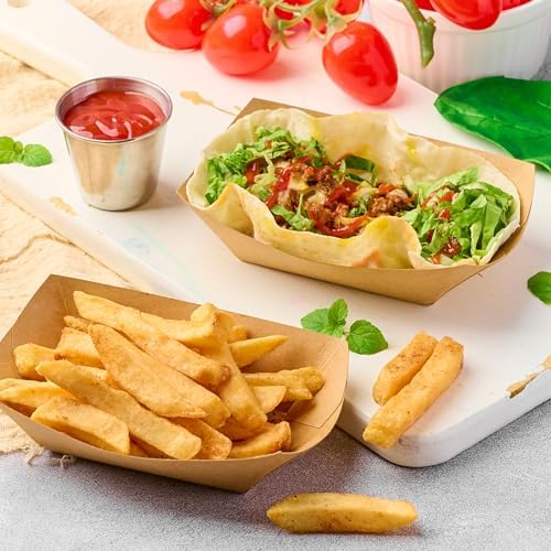 ZORRITA 120 Pack 1/2 Lb Small Paper Food Trays