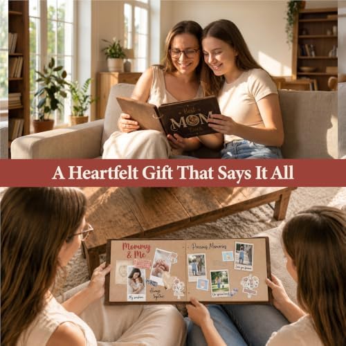 Stofinity Best Mom Ever Scrapbook, Moms Birthday Gift Ideas from Daughter