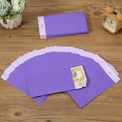 Mr. Pen- Money Envelopes for Cash, 6.5" x 3.5", 100 Pack, Kraft Paper | Self-Adhesive Bulk Cash Envelopes for Budgeting, Money and Coin Saving, Check, Budget, Small Item Organizing
