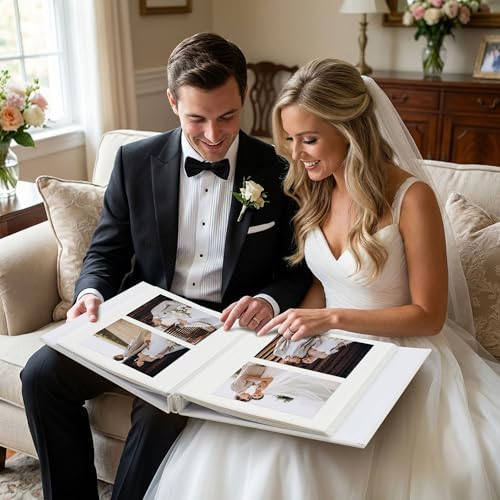 Vienrose Wedding Self Adhesive Photo Album 13.2x12.8 40 Pages