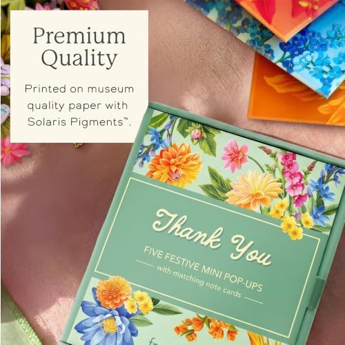 Freshcut Paper Mini Thank You Blooms Boxed Set of 5