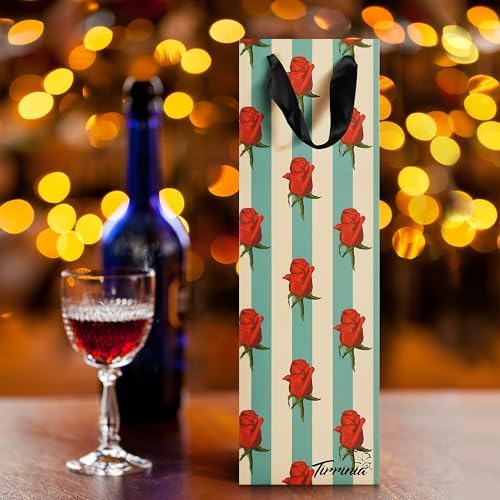 Tirrinia Wine Bottle Gift Bags 12-Pack in 4 Designs