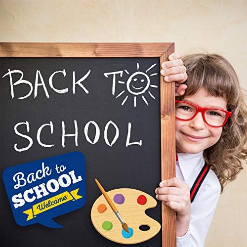 24 Sets Back to School Photo Booth Props Kit - First Day of School Camera Props Kit Party Supplies for Kids and Adults