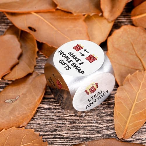 Santa Swap Gift Exchange Dice Christmas Games Dice Stocking Stuffers