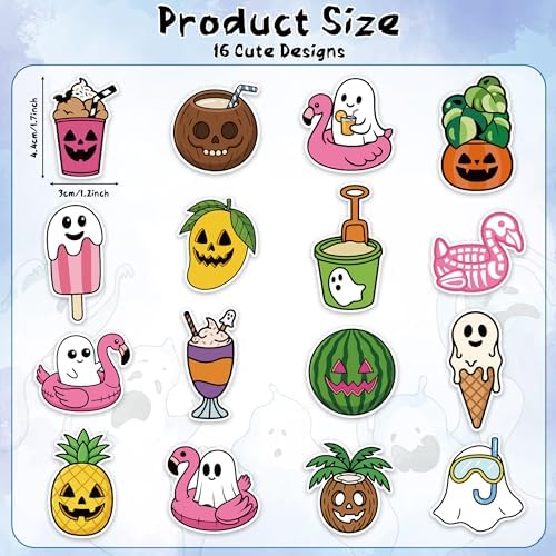 Eartim Summer Spooky Roll Sticker Waterproof Self-Adhesive Decorative Decal