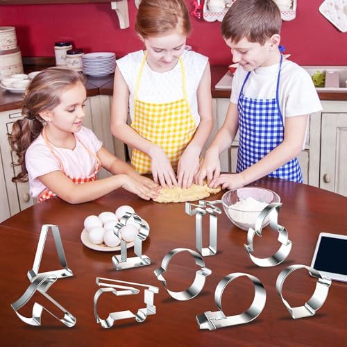 9 Firefighter Cookie Cutters Stainless Steel Fire Truck Fireman Party Molds