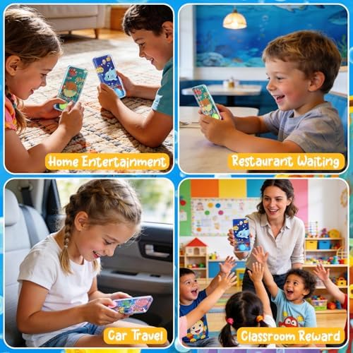 Cleboen 12 Pack Handheld Water Games for Kids, Water Ring Toss Handheld Games Under the Sea Party Favors Goodie Bag Stuffers Classroom Rewards for Boys Girls, Stress-Relief Car Games Travel Toys