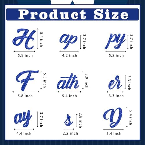 Fathers Day Decorations, Happy Father's Day Banner for Party, Pre-strung Banner for Indoor Outdoor Decor, No DIY Required