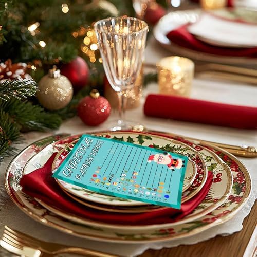 154Pcs Christmas Party Games Set, Picture Guessing, Word Search & Scramble