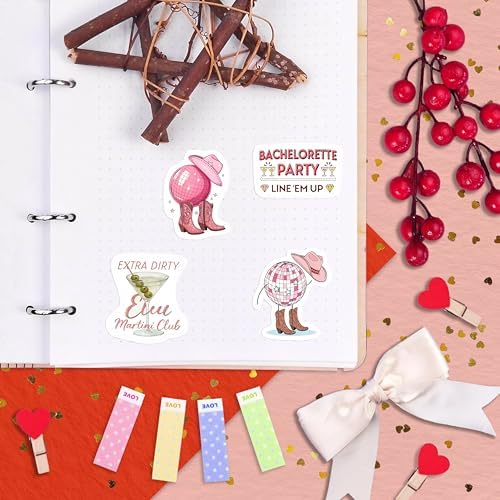 100Pcs Bachelorette Stickers for Scrapbooking, Bride Stickers for Water Bottle - Bachelorette Party Supplies - Gift for Women & Men