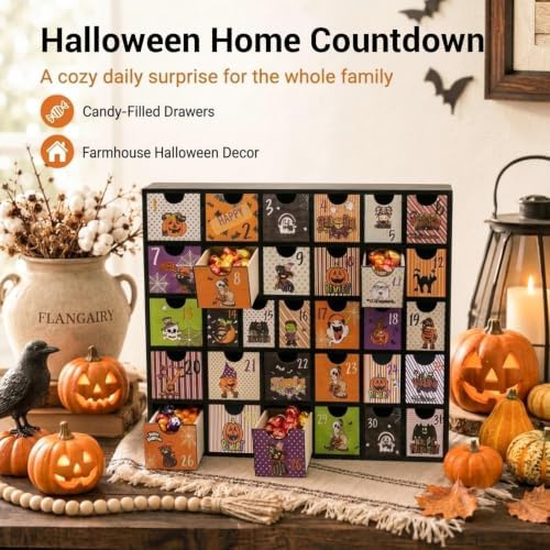 31 days of Halloween Advent Calendar 2026, Countdown with Drawers