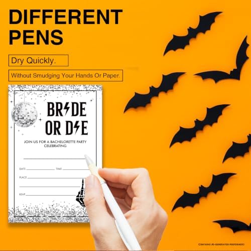 Dumyum 20 Bride or Die Bachelorette Party Invitations