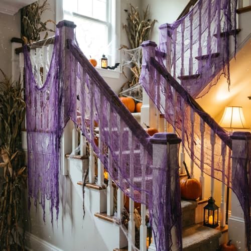Tlswshsy 500'' x 39''Large Halloween Creepy Cloth, Spooky Gauze Decoration