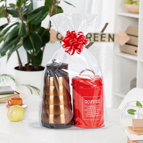 Labeol Clear Cellophane Bags,20Packs 12x18 Inch Gift Wrap