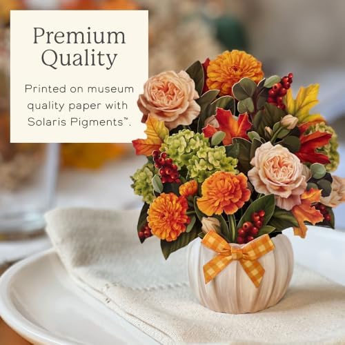 Freshcut Paper Mini Pumpkin Spice 6" Pop Up Bouquet Card