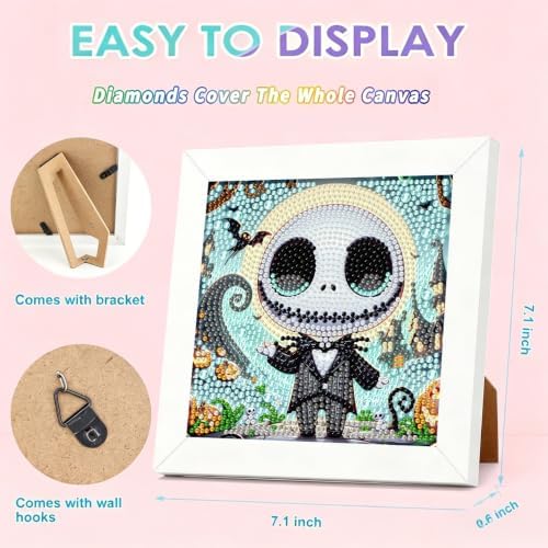 Tiwabb Jack Diamond Art Kit for Kids with Frame,DIY Crafts for Girls Boy