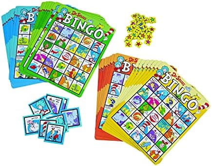 Fun Express Dr. Seuss Bingo Game Set - 32 Cards, Ages 4-8