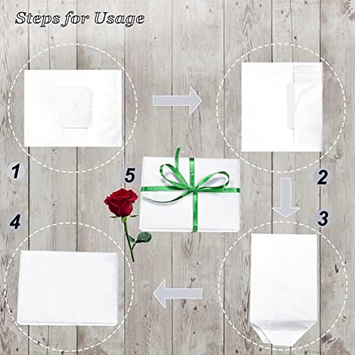 100 Sheets White Tissue Paper Artdly 14 x 20 Inches Recyclable White Wrapping Paper Bulk for Weddings Birthday DIY Project Festival Wrapping Crafts Decor