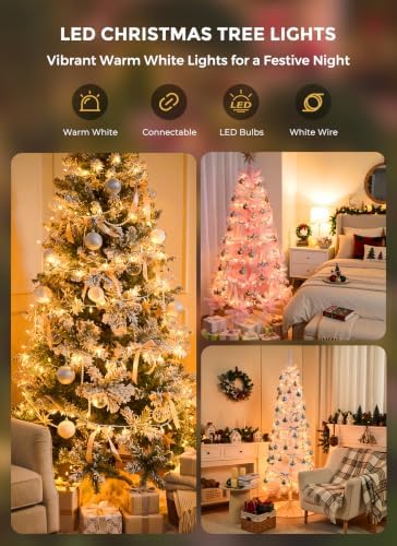 LED Christmas Lights Indoor Outdoor, 33FT 100 Count Mini String Lights