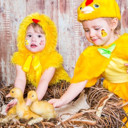 Whaline 1000 Pcs Animal Rubber Duck Roll Stickers Self-Adhesive Funny Safari Zoo Animal Duck Label Decals for Envelope Water Bottle Scrapbook Decor Birthday Party Supplies