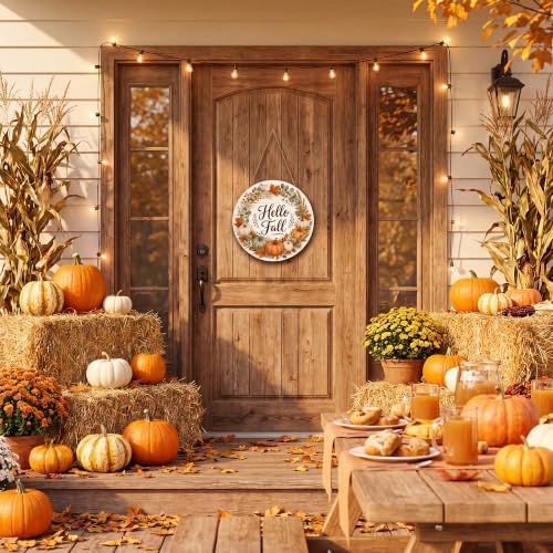 Fall Decorations for Home - Hello Fall Wreaths for Front Door