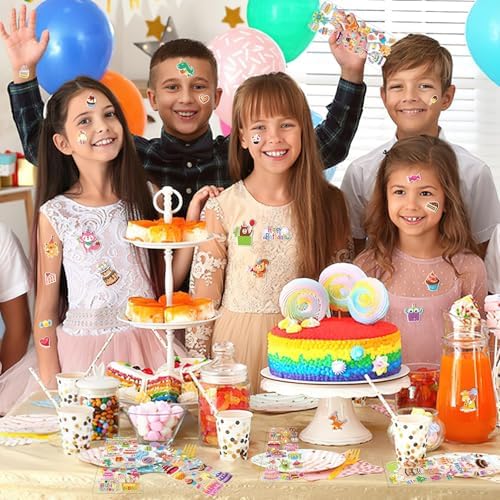 UPINS 12 Sheets Happy Birthday Stickers for Kids 3D Puffy Foam Decals