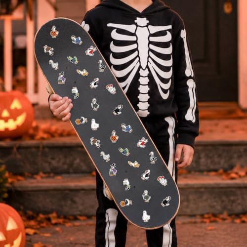 Eartim Halloween Funny Goose Sticker Rolls Self-Adhesive Decorative Decals