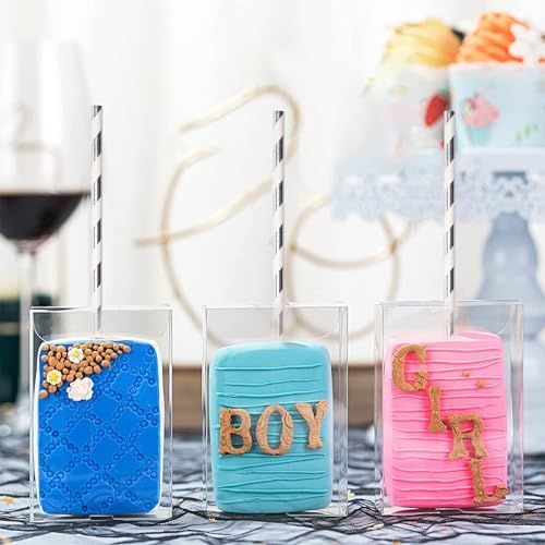 Silver and White Striped Paper Straws, 7.75 inch Disposable Drinking Straws for Cocktails, Brithday, Weddings - 100% Biodegradable & Compostable