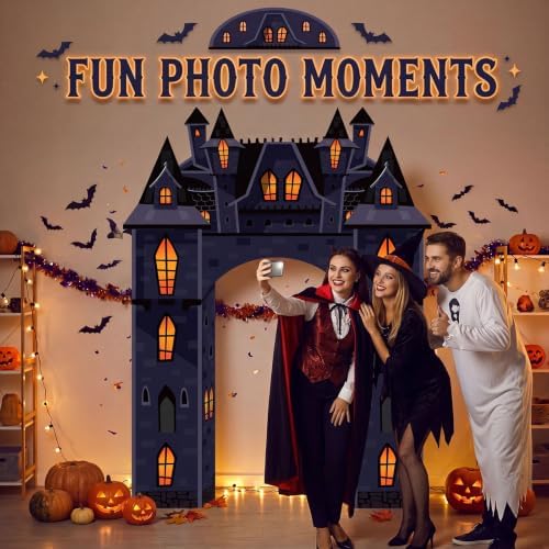 Pajean Halloween Castle Archway 68x52 Inch Haunted House Cardstock Doorway