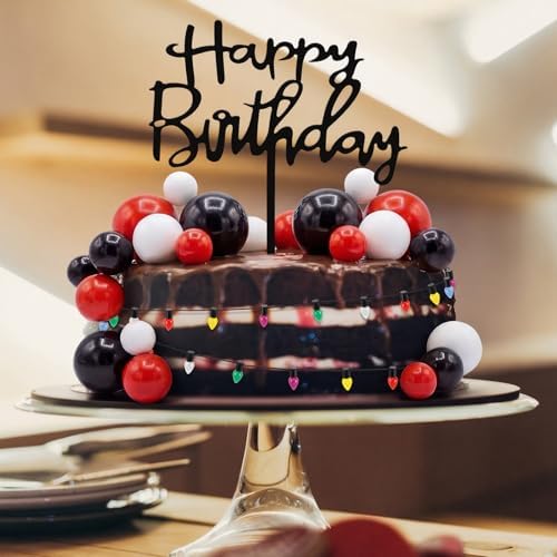 Gerrii 63 Pcs Strange Theme Cake Decorations Happy Birthday Cake Topper Set