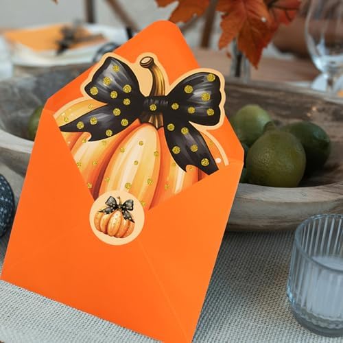 ceiba tree Fall Pumpkin Greeting Cards