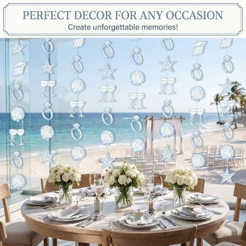 Xinnun 8 Pcs Last Toast on the Coast Bachelorette Decor Party Garlands