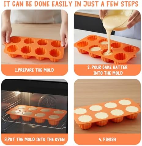 Halloween Pumpkin Silicone Mold for Chocolate,8 Cavities Chocolate Molds,Funny 3D Halloween Chocolate Candy Molds for Soap Pudding Jelly Cakes Making