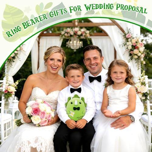 Ring Bearer Triceratops Stuffed Animal - Will You Be My Ring Bearer