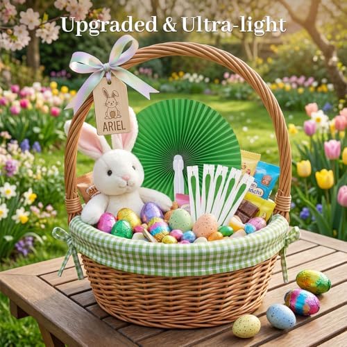JOHOUSE Decorative Round Hand Fan Foldable, 12 Packs Green Paper Fans