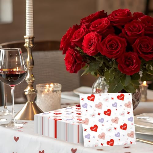 50Pcs Heart Decoupage Napkins