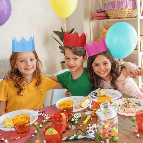 gisgfim Christmas Cracker Hats Bulk Tissue Paper Crowns DIY Xmas Party Hat for Adults Fill Your Own Christmas Crackers