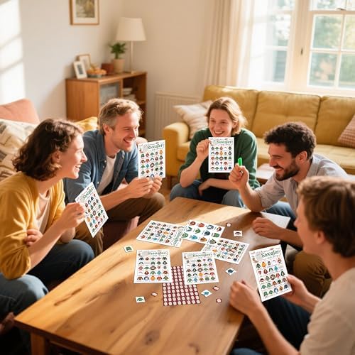 Christmas Sweater Bingo Games for Family Friends, Sweaters Games for Adults, Sweater Party Decor Supplies Favors, Merry Christmas Holiday Game for Indoor, 24 Players Game Cards -11
