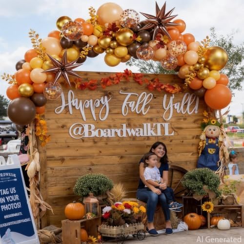 Fall Balloon Arch Kit, Orange Brown Balloons for Fall Decorations