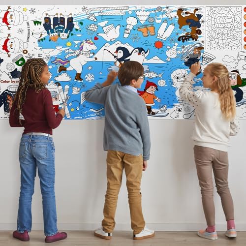 SPERINGEEN Winter Tablecloth Decorations, Holiday Crafts for Kids