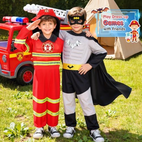 Costumes for Kids Boys Dress up Clothes for Role Play, Boys Muscle Chest